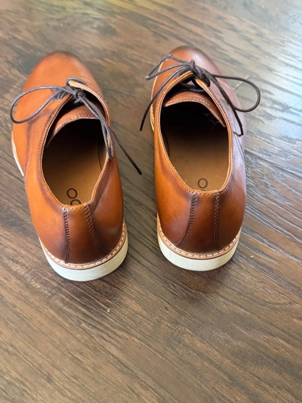 ALDO Men’s Tan/Brown Leather Derby Shoes